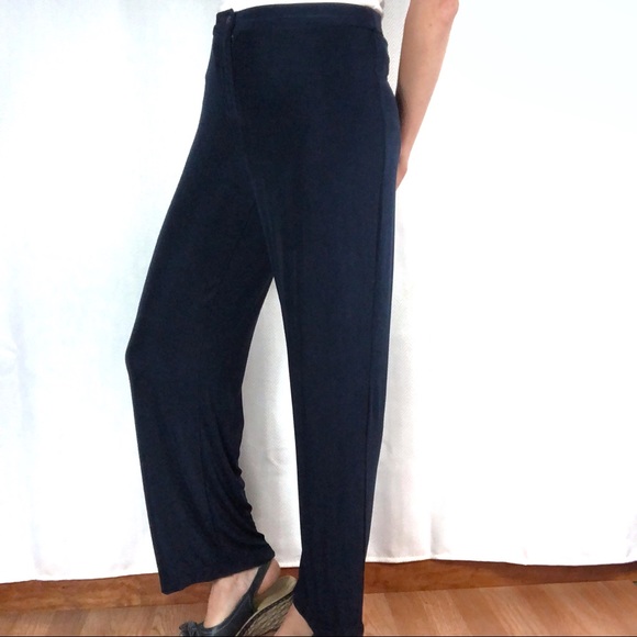 Chicos Travelers Navy Slacks 